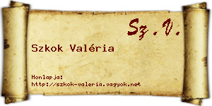 Szkok Valéria névjegykártya